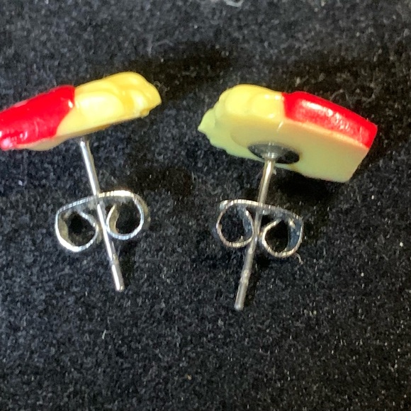 Cute French Fries Stud Earrings make from Resin - Picture 3 of 7